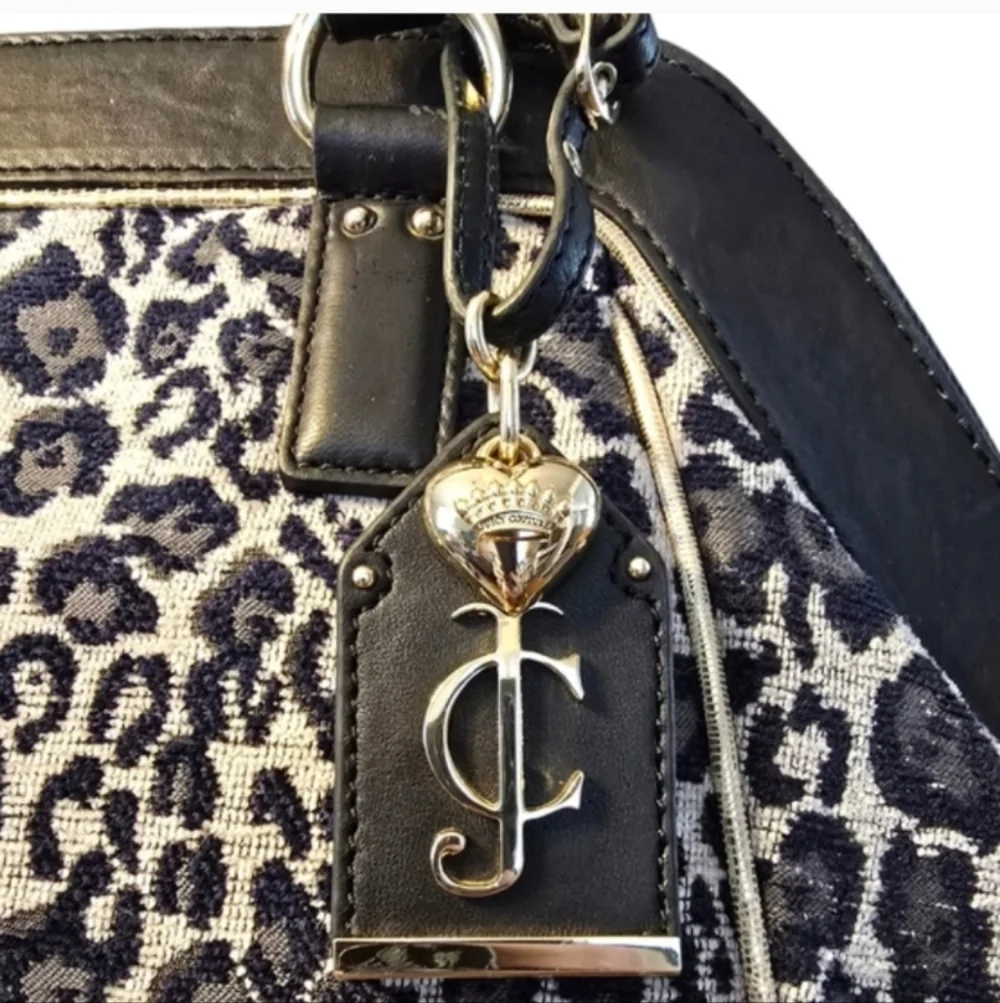 Juicy Couture Leopard Print Jamie Tote Satchel Bag NEW